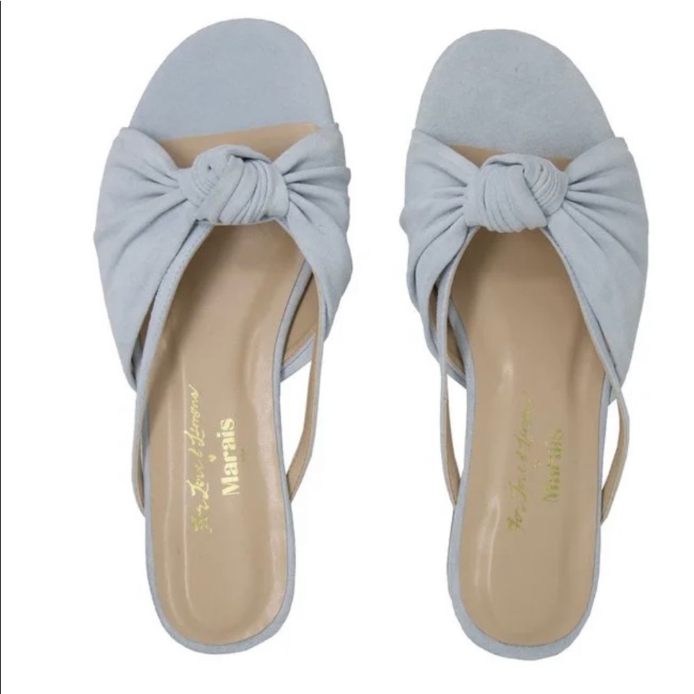 For love and lemons marais suede sandals